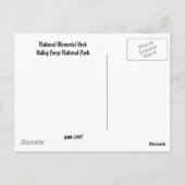 National Memorial Arch Briefkaart (Achterkant)