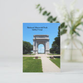 National Memorial Arch Briefkaart (Staand voorkant)