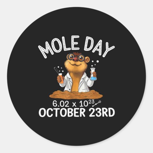 National Mole Day Animal Mammal Mole Whisperer  Ronde Sticker (Voorkant)