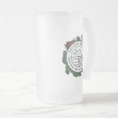 National Morris Ale Glass Tankard Matglas Bierpul (Voorkant rechts)