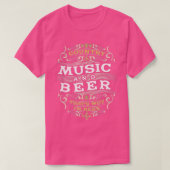 National Music and Beer dat waarom ik hier ben T-shirt (Design voorkant)