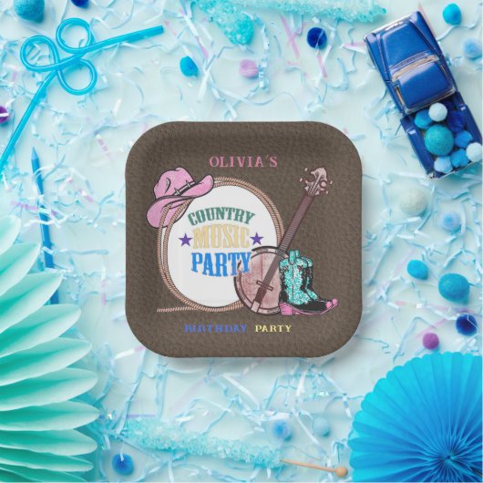 National Music Birthday Party Papieren Bordje (Feest)