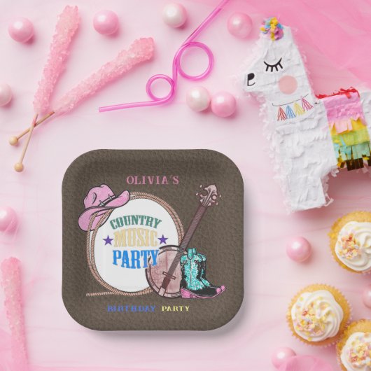 National Music Birthday Party Papieren Bordje (Feest)