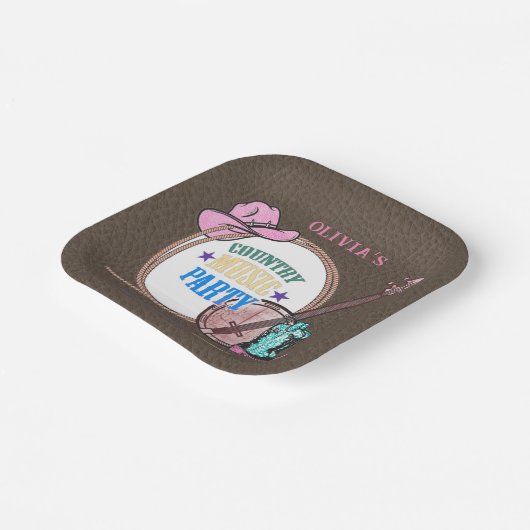 National Music Birthday Party Papieren Bordje (Gebogen)