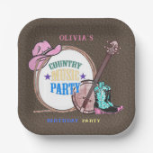 National Music Birthday Party Papieren Bordje (Voorkant)