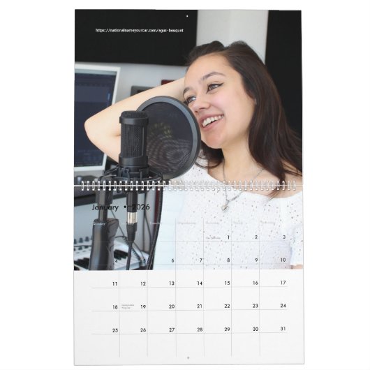 National Name Your Car Agus Bouquet Kalender (Jan 2026)