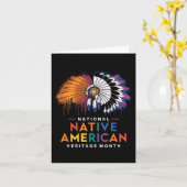 National Native American Heritage Month Hart Kaart (Gele Bloem)