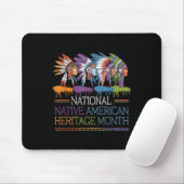 National Native American Heritage Month Heart Muismat (Met muis)