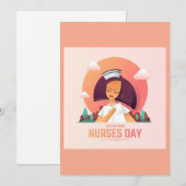 National Nurse's Day Greeting Card Feestdagenkaart (Voorkant / Achterkant)