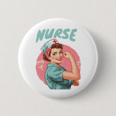 National Nurses Day Nurse Appreciation Ronde Button 5,7 Cm (Voorkant)