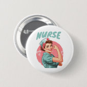 National Nurses Day Nurse Appreciation Ronde Button 5,7 Cm (Voorkant /achterkant)