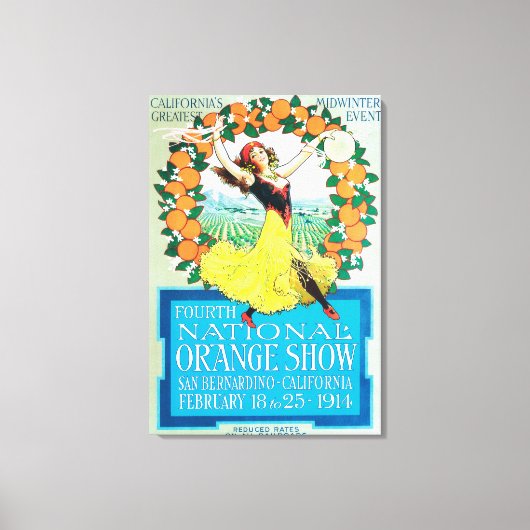 National Oranje ShowPoster #2 Canvas Afdruk (Voorkant)
