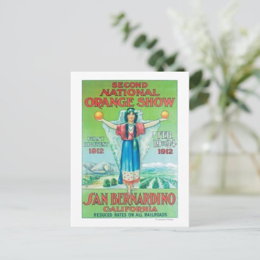 National Oranje ShowPoster #4 Briefkaart (Staand voorkant)