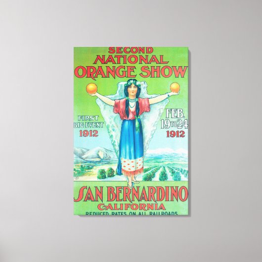 National Oranje ShowPoster #4 Canvas Afdruk (Voorkant)
