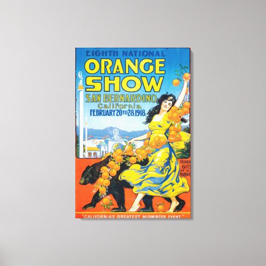 National Oranje ShowPoster #5 Canvas Afdruk (Voorkant)