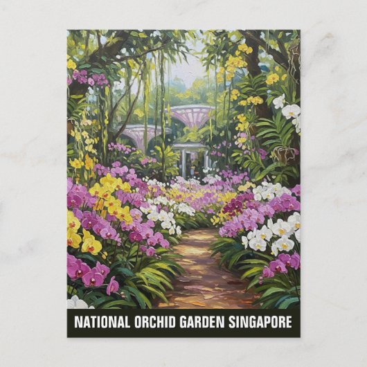 National Orchid Garden Singapore Briefkaart (Voorkant)