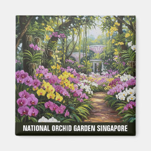 National Orchid Garden Singapore Briefkaart Magneet