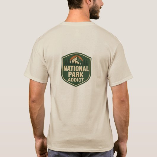 National Park Addict Premium  T-shirt (Achterkant)