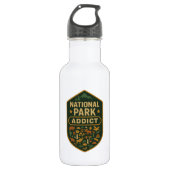 National Park Addict Premium Waterfles (Voorkant)