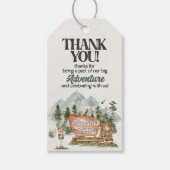 National Park Adventure wacht op uw gunst Dank u Cadeaulabel (Voorkant)