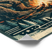 National Park After Dark Campfire Cryptids Poster (Hoek)