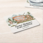 National Park baby shower Party onderzetter (Schuin)