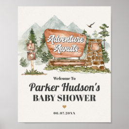 National Park baby shower welkomstbord Poster