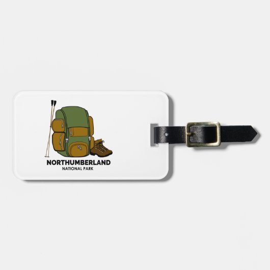 National Park Backpack Bagagelabel (Voorkant horizontaal)