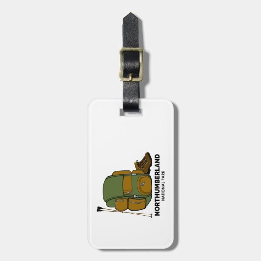 National Park Backpack Bagagelabel (Voorkant verticaal)