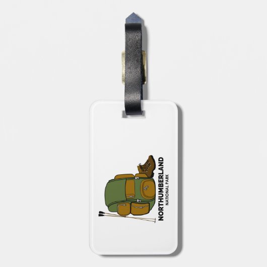 National Park Backpack Bagagelabel (Achterkant verticaal)