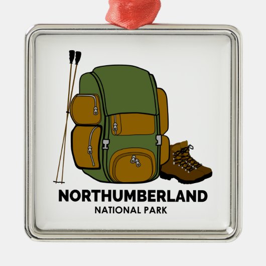 National Park Backpack Metalen Ornament (Voorkant)