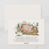 National Park Boeken voor baby Uitnodiging Invoege Informatiekaartje (Voorkant / Achterkant)