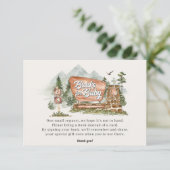 National Park Boeken voor baby Uitnodiging Invoege Informatiekaartje (Staand voorkant)