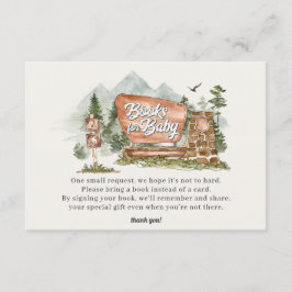 National Park Boeken voor baby Uitnodiging Invoege Informatiekaartje