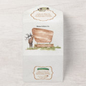 National Park Camping Outdoor Adventure Wedding All In One Uitnodiging (Buitenkant)