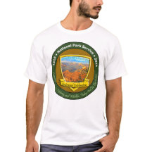 National Park Centennial Mannen Basic T-Shirt Whit