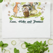 National Park Centennial Photographer Cartoon Theedoek (Gevouwen)