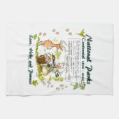 National Park Centennial Photographer Cartoon Theedoek (Horizontaal)