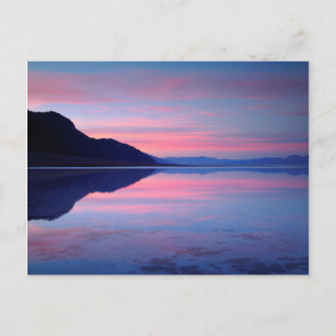 National Park Death Valley. Badwater bij zonsopgan Briefkaart
