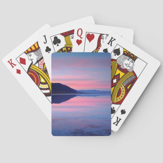 National Park Death Valley. Badwater bij zonsopgan Speelkaarten (Achterkant)