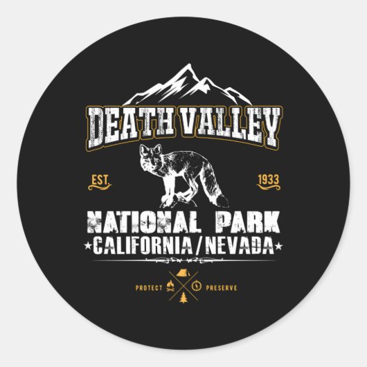 National Park Death Valley, Californië Ronde Sticker (Voorkant)