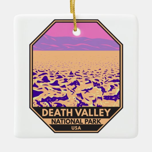 National Park Devil's Golfcursus Keramisch Ornament (Voorkant)