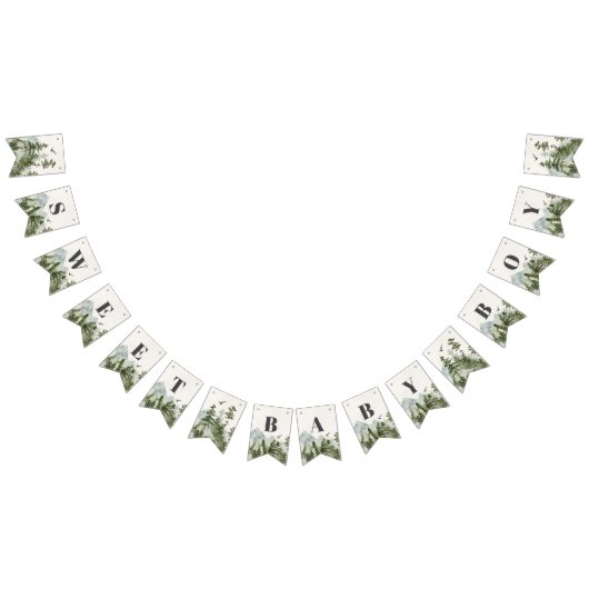 National Park Forest Woodland baby shower Banner (Alle)