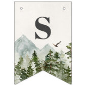 National Park Forest Woodland baby shower Banner (Tweede vlag)