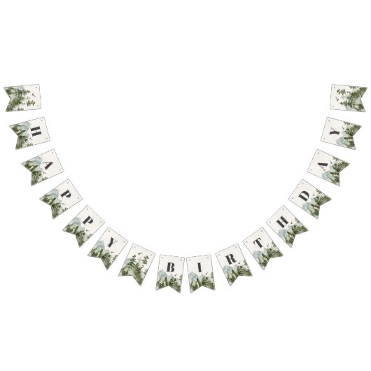 National Park Forest Woodland verjaardagsbanner Vlaggetjes (Alle)