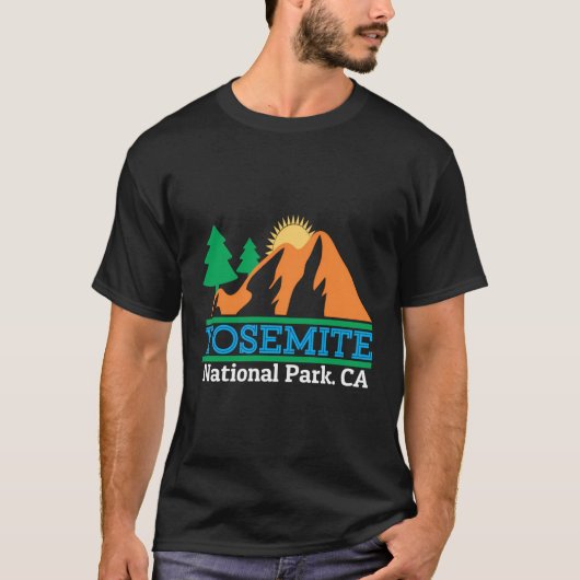National Park Graphic Yosemite Design T-shirt (Voorkant)