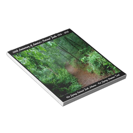 National Park Jubileum Hot Springs Mt Trail Notitieblok (Schuin)