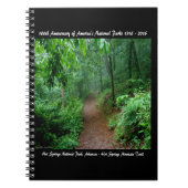 National Park Jubileum Hot Springs Mt Trail Notitieboek (Voorkant)