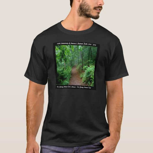 National Park Jubileum Hot Springs Mt Trail T-shirt (Voorkant)
