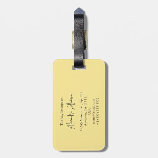 National Park Natuur - Aangepaste tekst - Joshua - Bagagelabel (Achterkant verticaal)